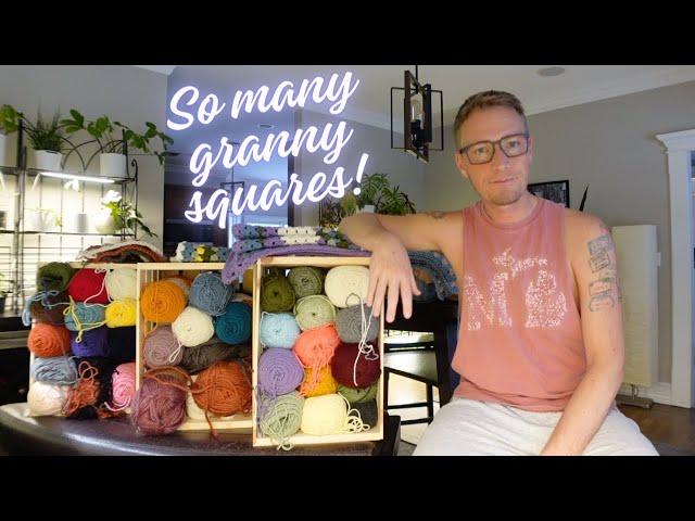 Crochet Haul, Temperature Blanket & ALL the Granny Square Projects! | URBAN FARMBOYS