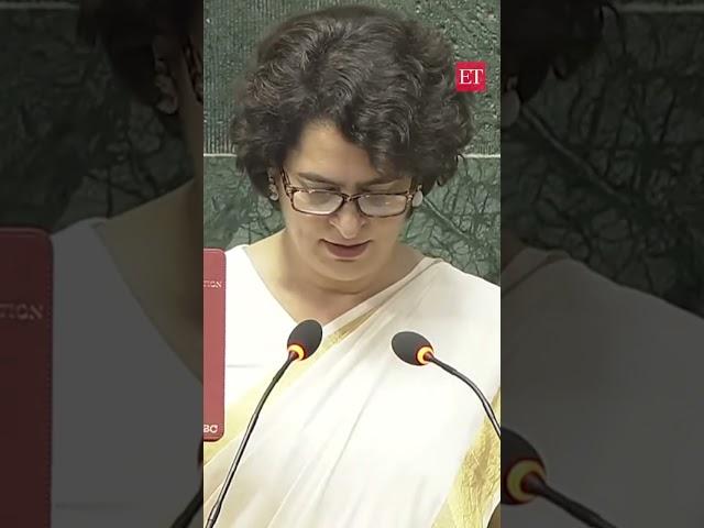 Priyanka Gandhi Vadra takes oath as Lok Sabha MP of Wayanad