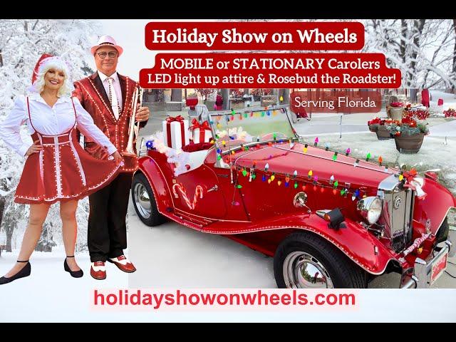 Christmas Carolers Tampa, Sarasota, Holiday entertainment for hire. Holiday show on Wheels.