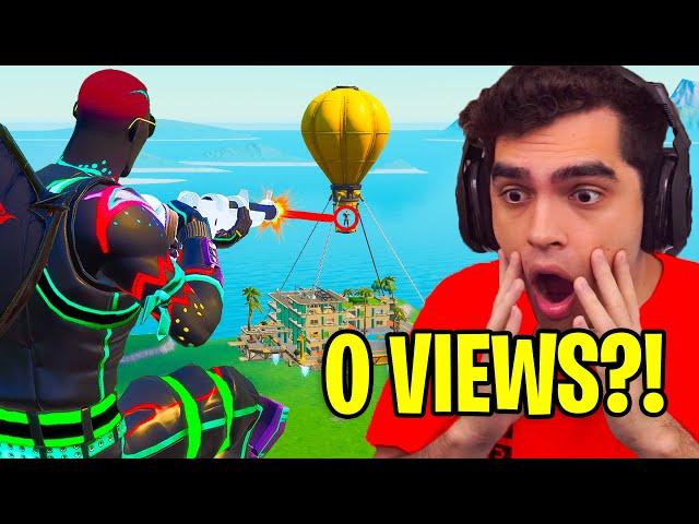 Reacting To Fortnite Trickshots with 0 VIEWS!!! (ft. Kaz)