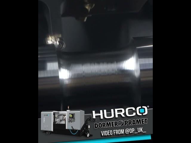 Hurco TM12i CNC Lathe Adaptive Turning P20 Steel - Social Media Spotlight @dp_uk #shorts