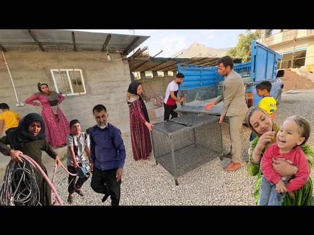 Rural life. Visiting a doctor to treat the illness of Shayan, the son of Tahmurth.