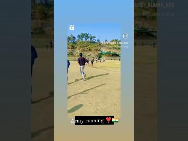 army training running# short video#️️