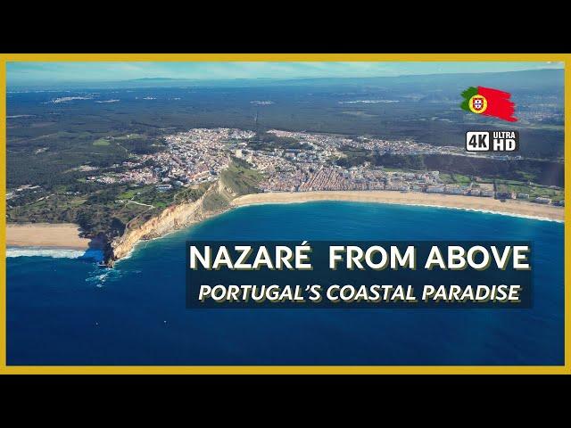 Nazaré Drone Tour, Portugal: Big Waves, Cliffs, and Coastal Beauty 4K