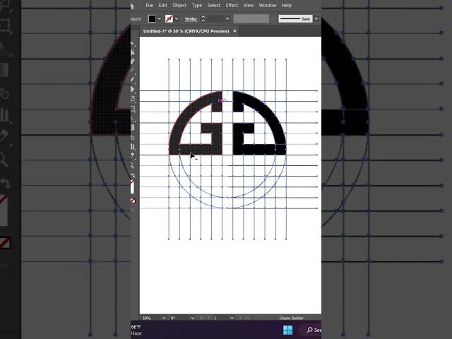 Circle Logo Design In Adobe Illustrator ||#shorts