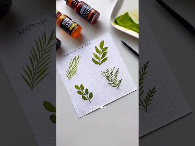 Watercolor leaf idea #watercolorart #arttutorial #artshorts #artshortvideo #watercolor #artwork