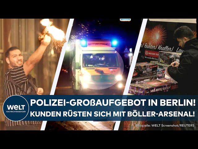 BERLIN: Polizei-Großaufgebot in der Hauptstadt! Böller-Fans rüsten mit Knaller-Arsenal auf