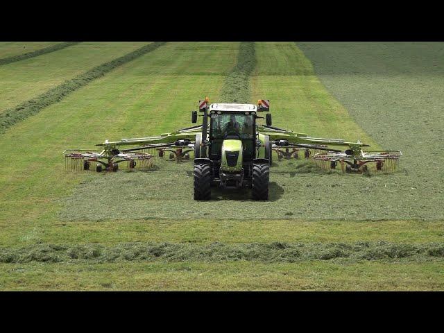 2. Schnitt 2024 Mähen / Wenden / Schwaden mit Fendt & Claas [Sound]