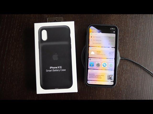 iPhone XS Smart Battery Case Unboxing: Qi Charging & More!