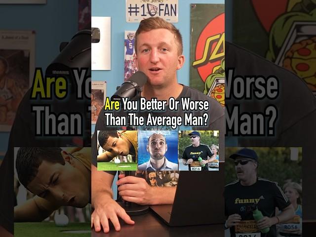 Are You Better Than The Average Man?! #shorts #men #man #average #golf #breathe