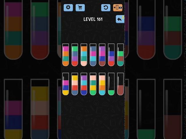 Water Color Sort Level 161 Walkthrough Solution iOS/Android