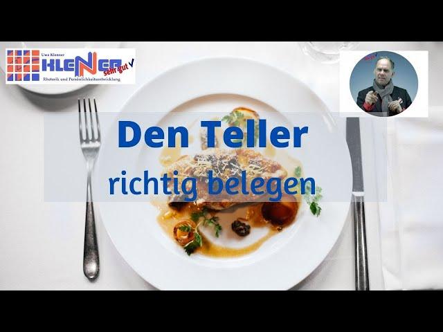 Wie einen Teller richtig anrichten? #Knigge Teller richtig belegen