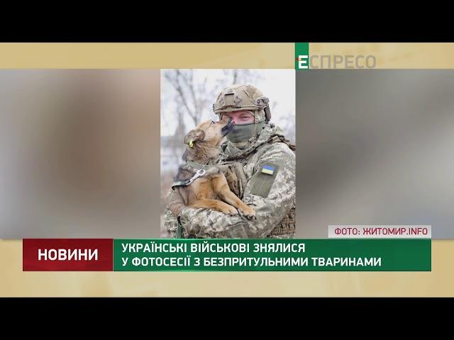 Українські військові знялися у фотосесії з безпритульними тваринами
