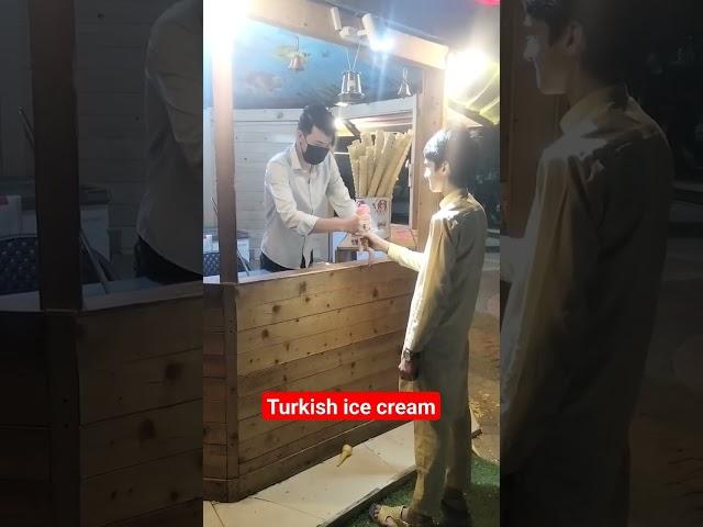 Dondurma Turkish ice cream.#infojet #turkishicecream #ayubpark