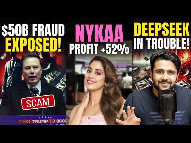 Biggest FRAUD of the Decade,Rupee fall, HDFC Ergo, DeepSeek, Nykaa, MTNL, Meta, Intel, Nua