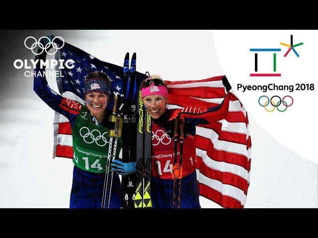 Jessica Diggins & Kikkan Randall Cross-Country Skiing Highlight | PyeongChang 2018