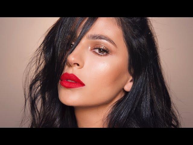 RED LIPS + BRONZE EYES MAKEUP TUTORIAL | Teni Panosian