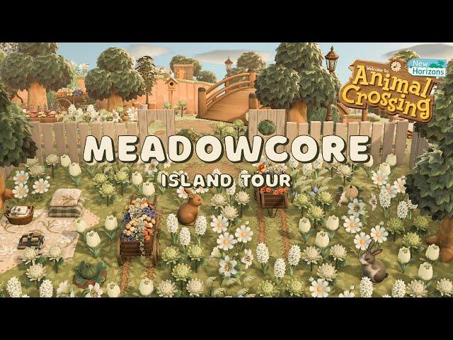 Relaxing & Aesthetic Meadowcore Island Tour // Animal Crossing New Horizons