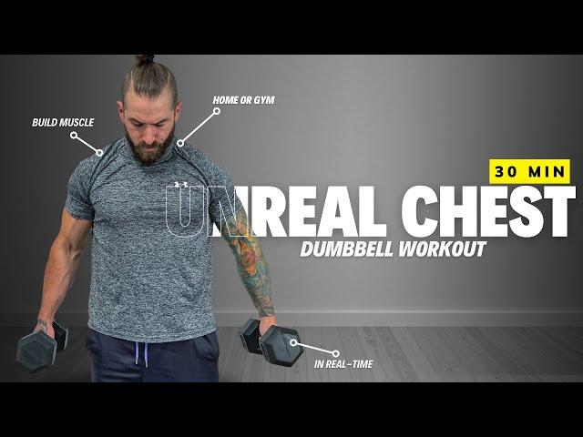 30min Chest Workout With Dumbbells |The Ultimate Pump | Home or Gym