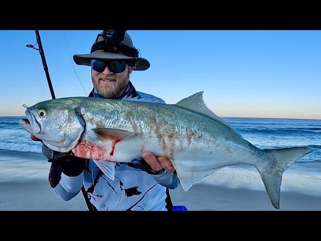 Casting the surf gutters for tailor (Catch & Clean)