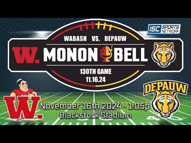 2024 CFB Wabash at DePauw - 11/16 - 130th Monon Bell Rivalry