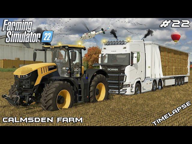 SCANIA S780 got stuck while selling BALES | Calmsden Farm | Farming Simulator 22 | Episode 22