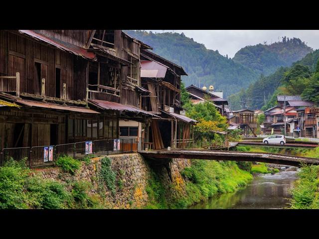 Rainy Walk in Old Logging Village | Kyoto, Japan 4K