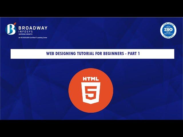 Web Designing Tutorial for Beginners - Part 1