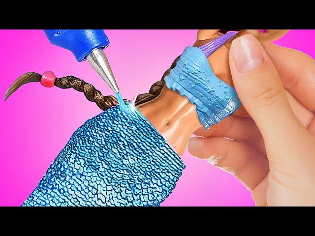 MAGICAL MERMAID MAKEOVERS! Glue Gun & Silicone Crafts