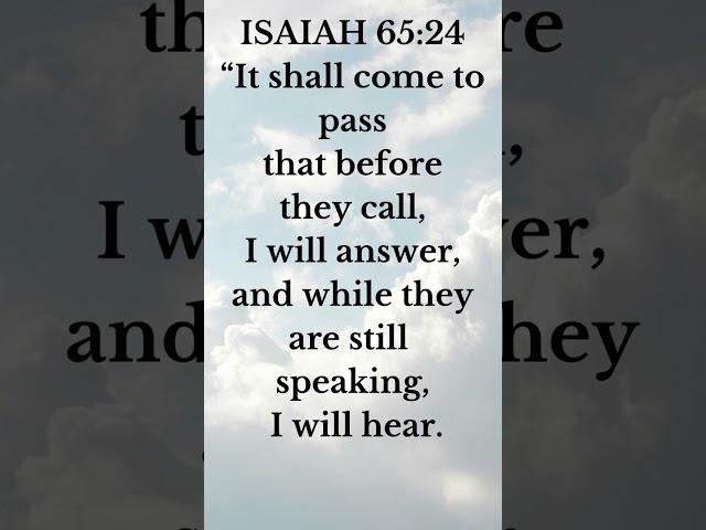 God Has Heard Your Prayer...
