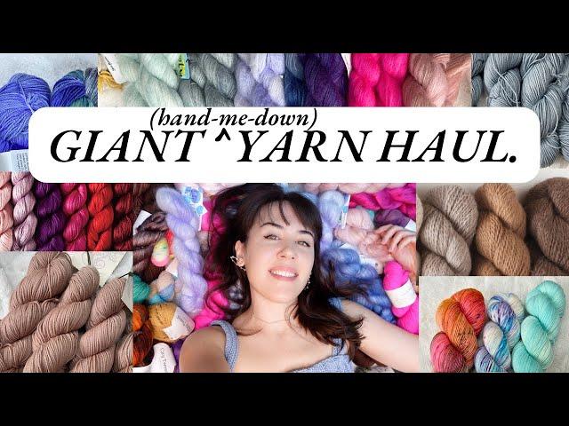 unboxing + stashing a HUGE yarn haul - mohair, silk, alpaca, indie yarns, and (a lot) more