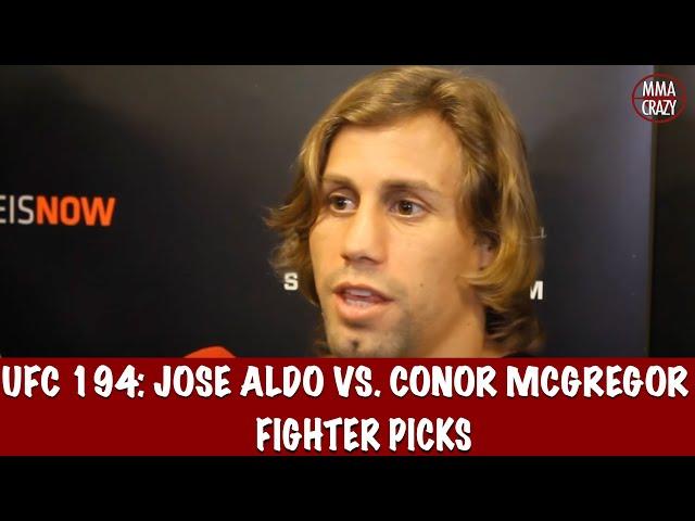 UFC 194: Jose Aldo vs. Conor McGregor Fighter Picks - MMA Crazy