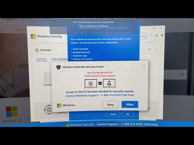 Be Aware | Windows Defender Security Center Alert Scam