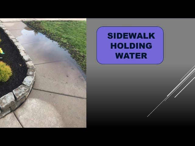 Regrading a front yard to solve standing water