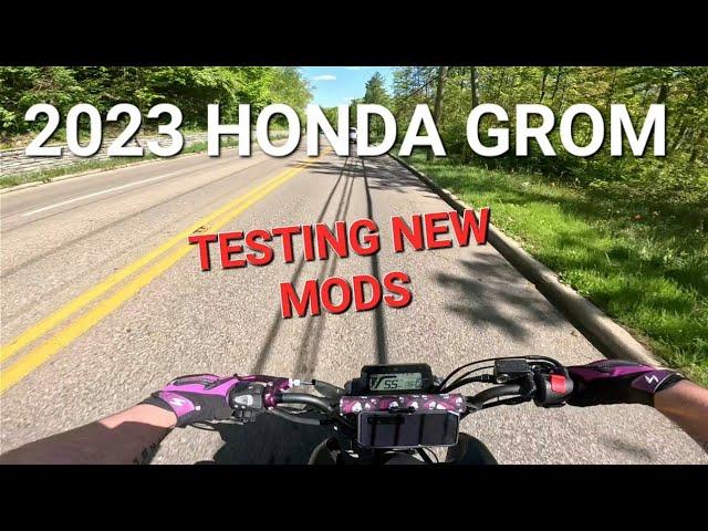 2023 Honda Grom - Testing New Parts - Chimera Intake - DHM S1 Cam - CJR ECU