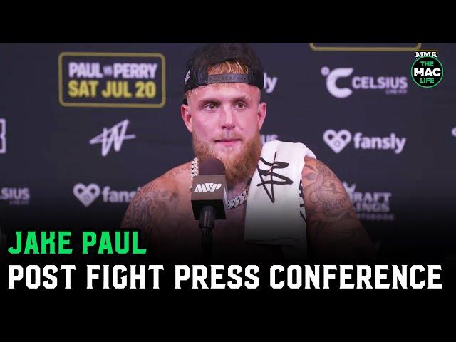 Jake Paul reacts to Conor McGregor firing Mike Perry | Post Fight Press Conference