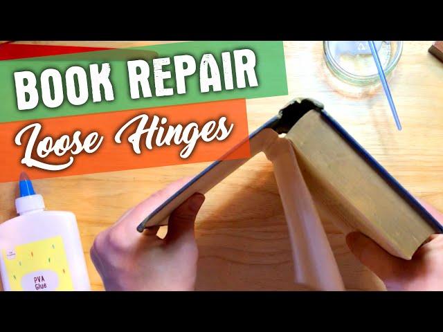 How to Repair Loose Book Hinges | Book Repair and Care 101