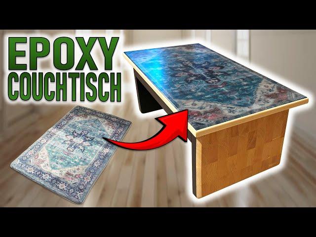 A TABLE made from a CARPET!? EPOXY RESIN makes it possible!