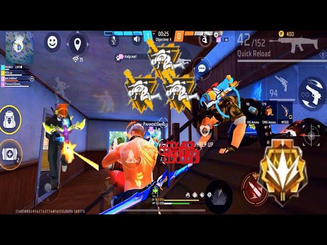  Next Level Gameplay  CS Ranked Grandmaster Lobby |  Free Fire Clash Squad Ranked Gameplay