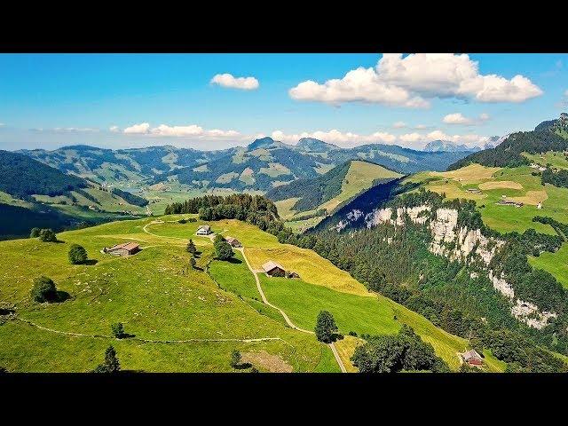 Drone Views of Switzerland in 4k: Oberiberg & Unteriberg