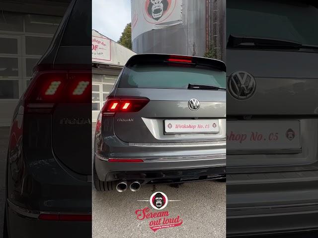 VW Tiguan Klappenauspuff                     #vw #auspuff #tuning #viral #sound