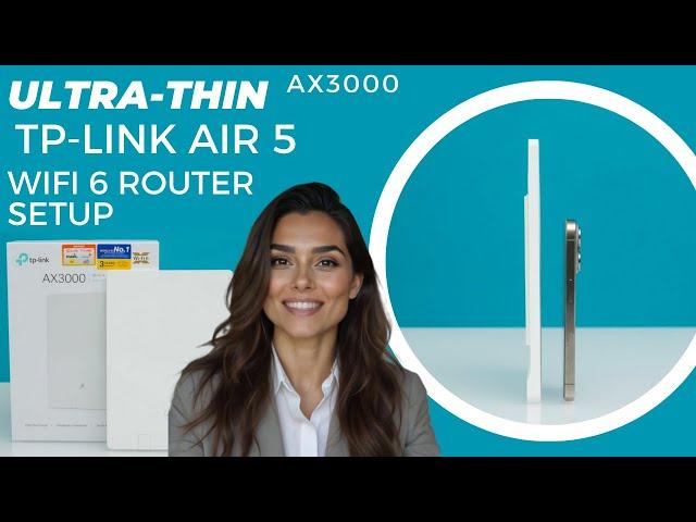 TP-Link Archer Air5 Ultra Thin WIFI 6 Dual band router Setup | AX300