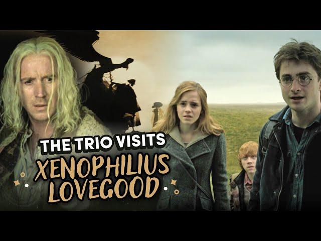 The Trio Visit the Lovegood House | The Deathly Hallows