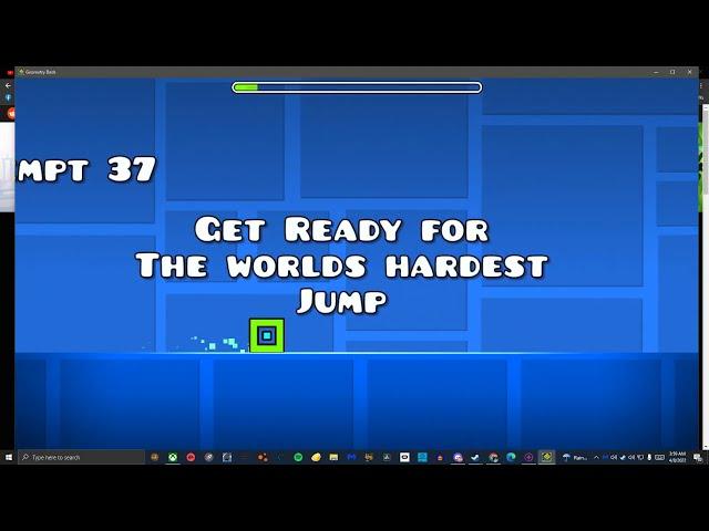 Geometry Dash World's Hardest Jump 5x