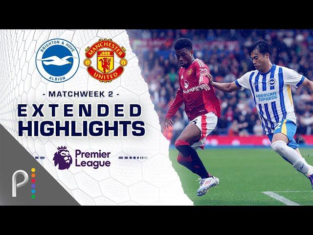 Brighton v. Manchester United | PREMIER LEAGUE HIGHLIGHTS | 8/24/2024 | NBC Sports