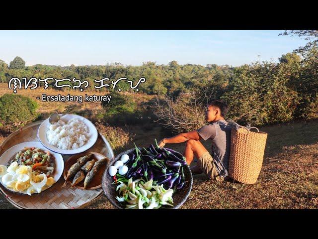 The art of slow and gentle living preparing "ENSALADANG KATURAY" ilocano recipe