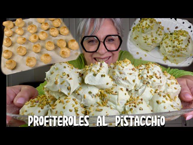Profiteroles al pistacchio - RICETTA SICILIANA