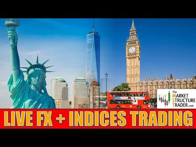 Live Room Session - Trading The Stock Indices, Forex & Fundamental Analysis