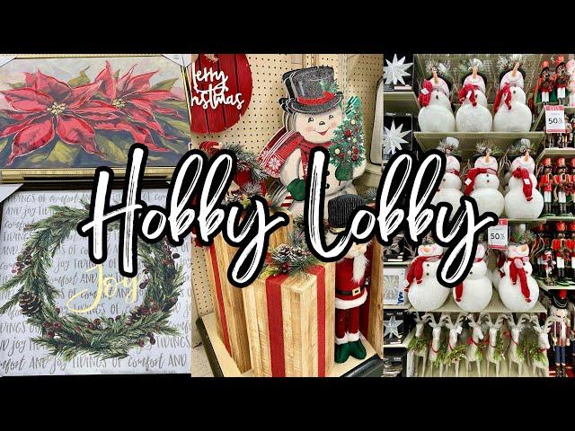 HOBBY LOBBY NEW HOLIDAY DECOR • CHRISTMAS SHOP WITH ME