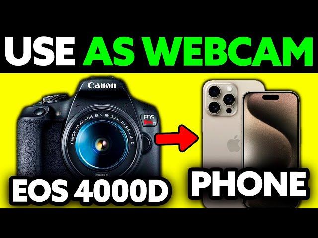 How To Connect Canon Eos 4000D Camera to Phone (2024)
